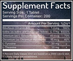 Zen Haus iodine label closeup showing balanced minerals