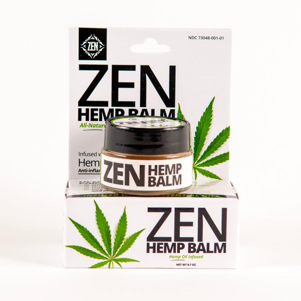 ZEN hemp balm on skin demonstrating non-greasy quick absorption after exercise.