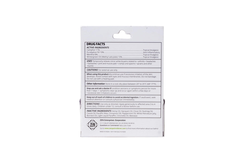 ZEN Hemp Balm post-workout relief supports recovery with soothing, fast-acting ingredients