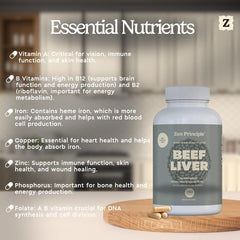 Zen Principle CoQ10-enhanced liver supplement bottle for heart-friendly nutrients