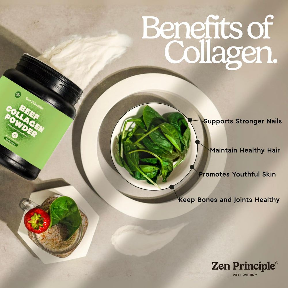 Zen Principle packaging box highlighting clean ingredients and USA manufacturing.