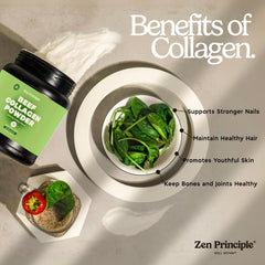 Zen Principle packaging box highlighting clean ingredients and USA manufacturing.