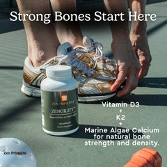 OptiMSM capsules highlighting cartilage and connective tissue support.