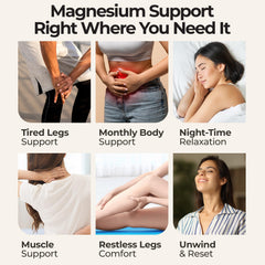 Zen Routine magnesium spray on legs and calves supports post-workout comfort
