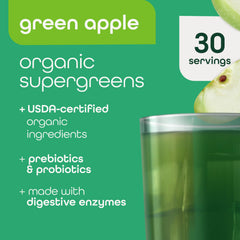 Zena Nutrition Super Greens scoop showing precise daily serving sizes.