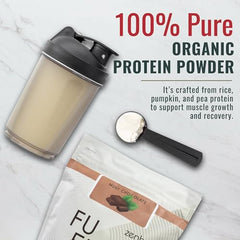 Zenbodi Fuel vegan protein scoop for quick mint chocolate boost