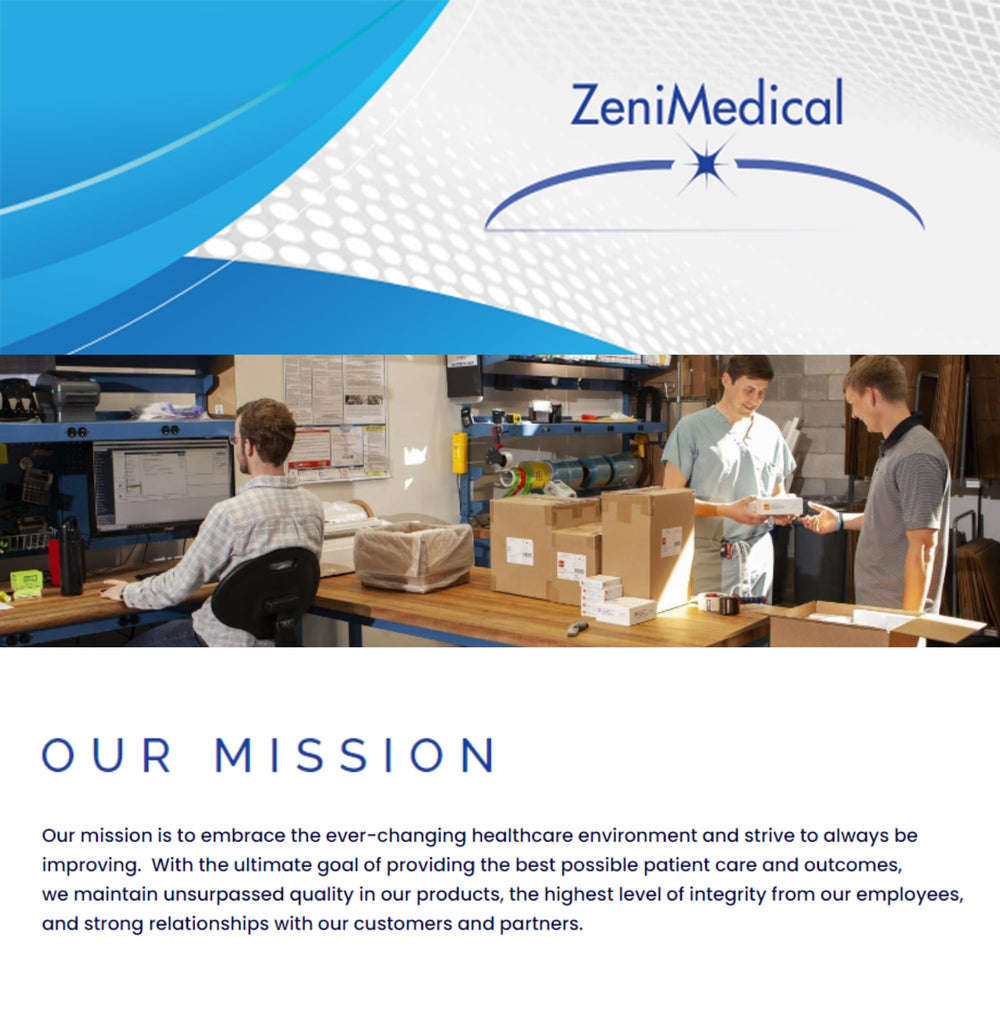 ZeniFOAM 6x6 latex-free pad supports sensitive skin and safety.