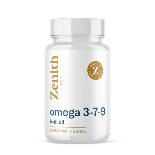 Zenith Labs Omega 379 krill oil bottle pour shows easy daily intake