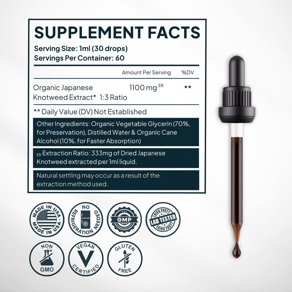 Pour from 60ml Zenmen tincture bottle showing potent 1:3 ratio.
