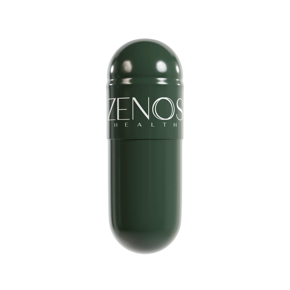 Zenos Health BurnZen manufacturing facility badge indicating USA-made quality