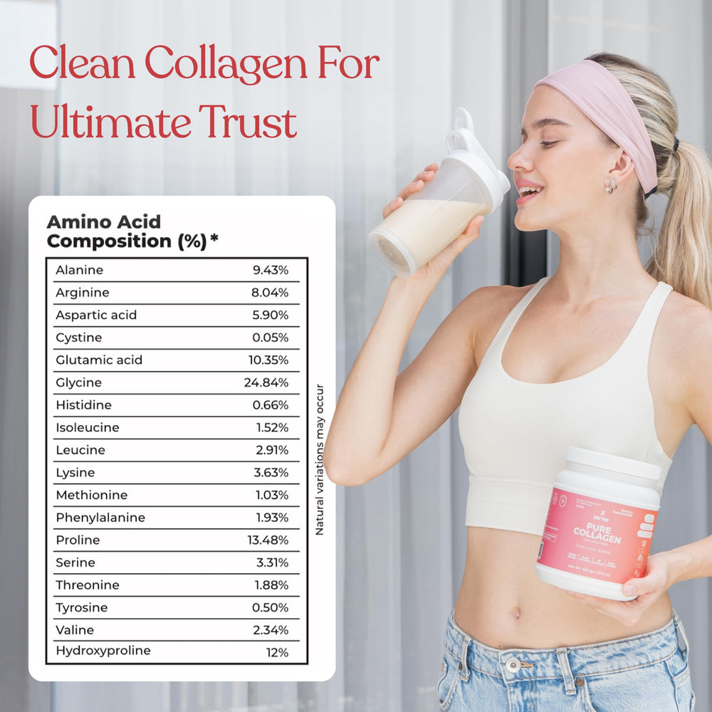 ZENSE collagen powder may support bone and joint comfort during activity.