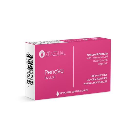 ZENZSUAL Renova Ovulos with Hyaluronic Acid for daily moisture and comfort.