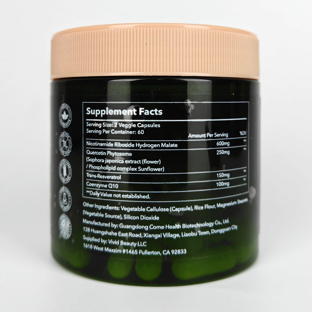 ZenUP NAD+ capsules pack shown for easy daily use.