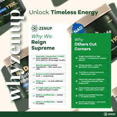 ZenUP NAD+ energy visual implying sustained stamina.