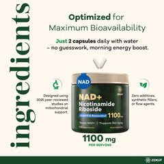 ZenUP NAD+ travel pack indicating on-the-go supplementation.