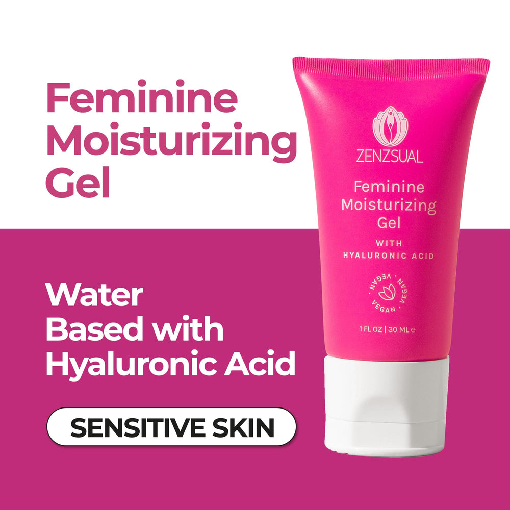 ZENZSUAL Intimate Hyaluronic Gel tube provides external hydration and dryness relief.