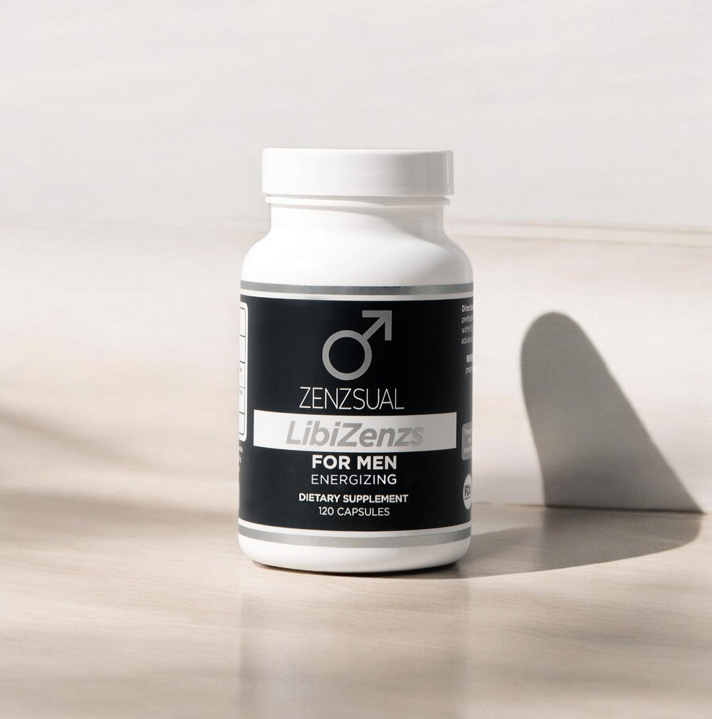 ZENZSUAL LibiZenzs Men daily-use scene shows easy capsule intake.