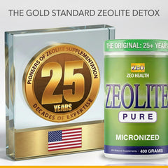 Zeolite Pure powder-texture reveals a natural mineral powder ideal for shakes