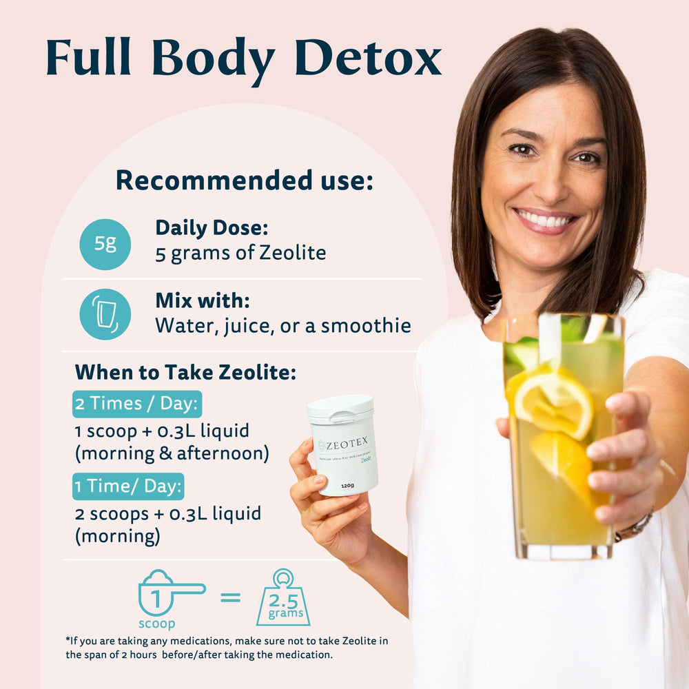 DIY skincare use with Zeotex powder for gentle cleansing and healthy glow.