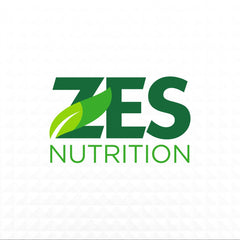 ZES Nutrition packaging front emphasizes eco-friendly branding and kiwi strawberry aroma.