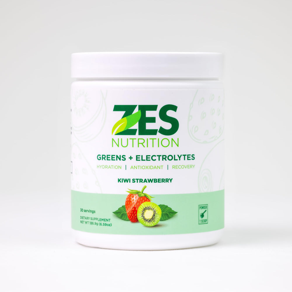 ZES Nutrition natural ingredients close-up communicates clean, no artificial additives.