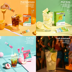 ZestLytes glass with orange elixir, showcasing refreshing hydration.