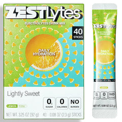 ZestLytes lemon flavor packet for refreshing daily hydration.