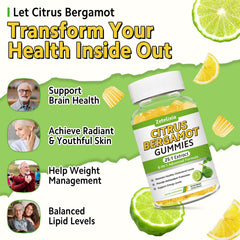 Zetelixia Citrus Bergamot Gummies packaging scene showing 2 pack offer