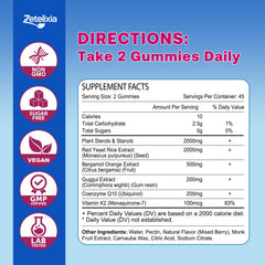 Zetelixia gummies showing two chew daily serving concept