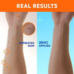 ZEVO Odorless formula highlighted for comfortable all-day use outdoors.