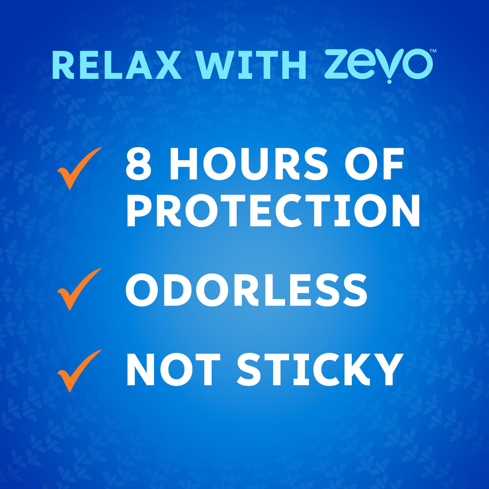 ZEVO On-Body 8-hour protection demonstrated for extended outdoor wear.