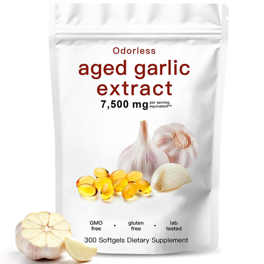 ZEYARUIBO aged garlic extract softgels bottle for daily support
