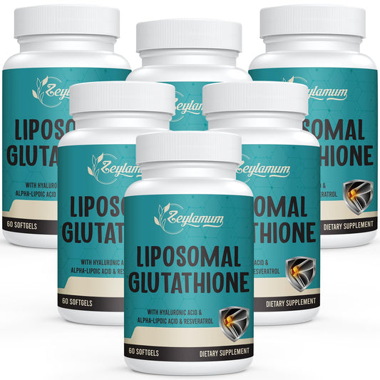 Zeylamum glutathione softgels bottle for daily support and potential skin vitality