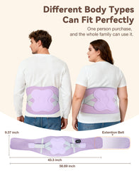 ZHENYEMEI extended waistband accommodates up to 57 inches for versatile wear