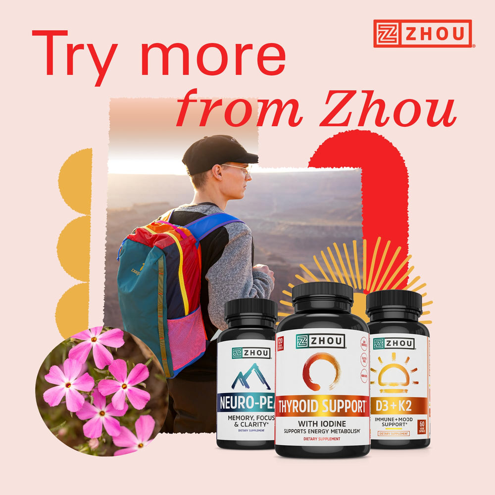 ZHOU Thyroid Support in-house testing ensures potency and purity.