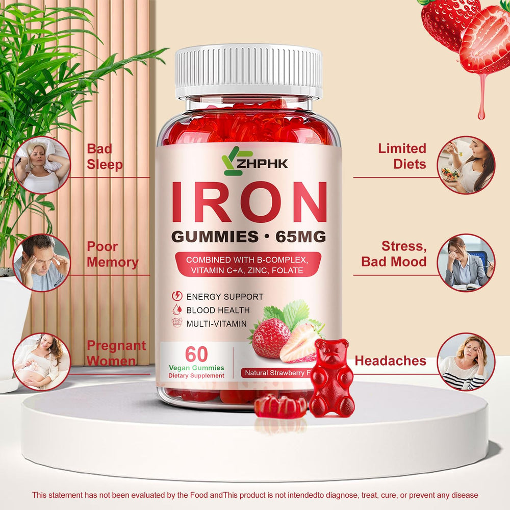 ZHPHK Strawberry gummies displayed for allergy-conscious shoppers.