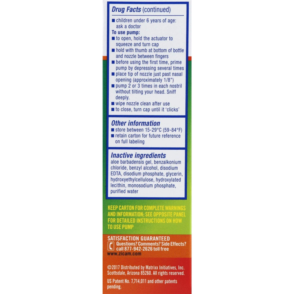 Three-pack box of Zicam Extreme Congestion Relief for on-hand use