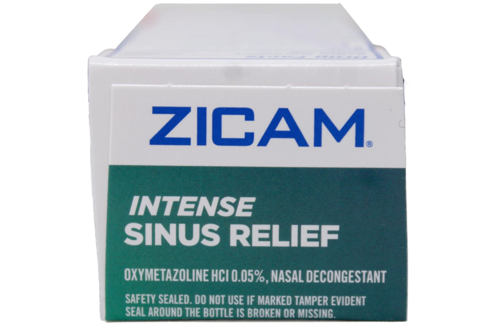 Zicam Intense Sinus Relief compact bottle fits in bag or desk.