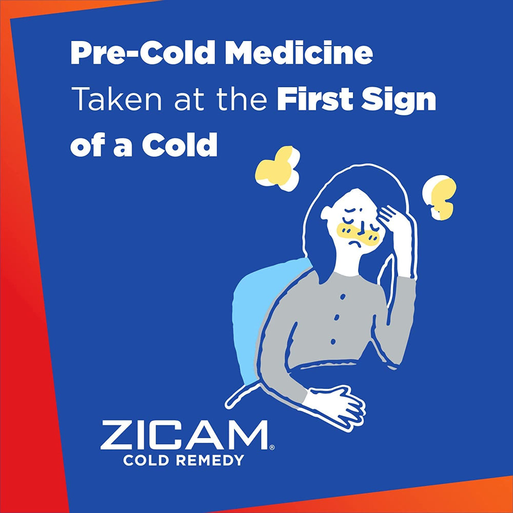 Zicam RapidMelts orange-cream tablets dissolving in the mouth for fast relief