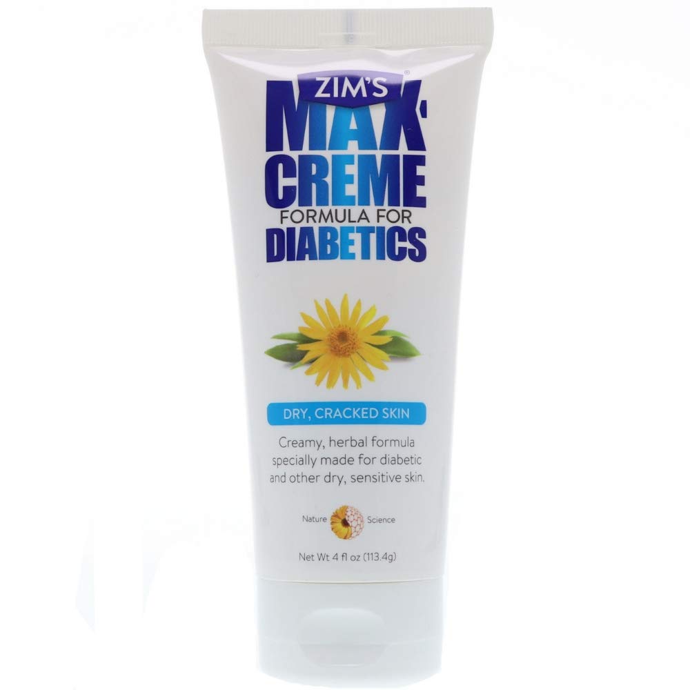 Zim's Max Creme for diabetics foot-cream soothes dry feet with herbal moisture