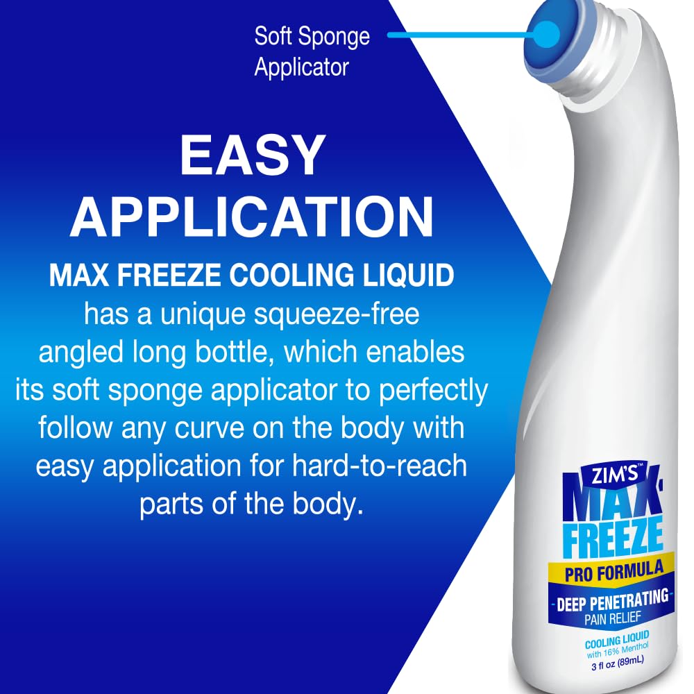16 percent menthol cooling formula in Zim's Max Freeze Liquid.