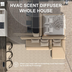 Zinyeme Scent Air Machine no-water diffuser emphasizes clean, low-maintenance operation.