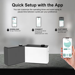 Zinyeme Scent Air Machine quiet diffusion ensures peaceful evenings.