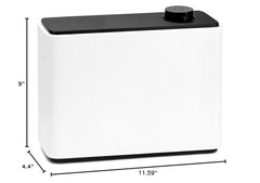 Zinyeme Scent Air Machine white finish blends with modern interiors.