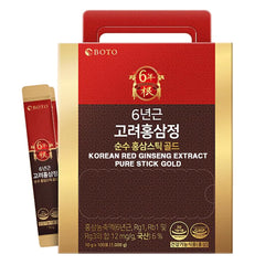 ZIOSTAND BOTO 6-Year Korean Red Ginseng Pure Stick Gold for travel and daily vitality.
