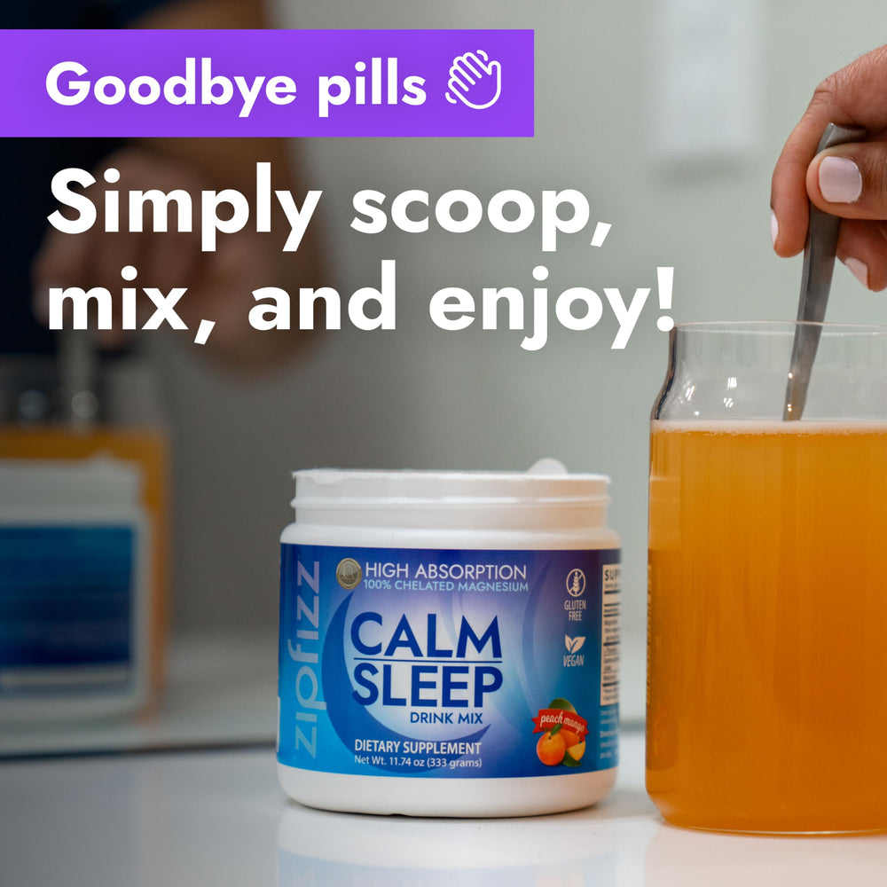 Zipfizz Nightly Calm kid dosing guide suggests appropriate servings.