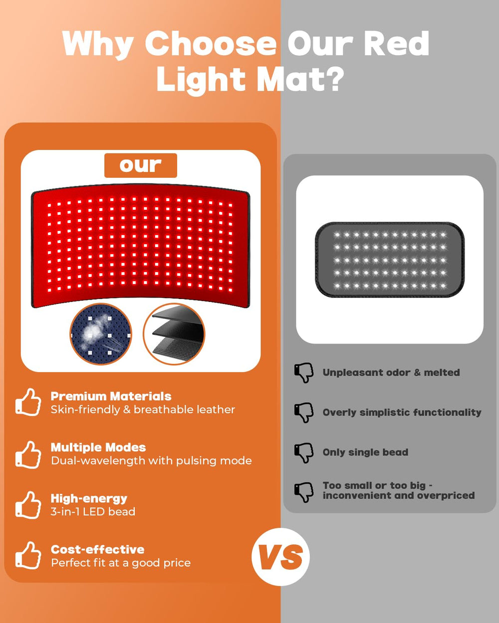 Ziptly mat on a living room surface for soothing warmth during downtime