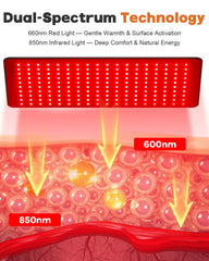 Ziptly red light mat worn as belt for portable therapy