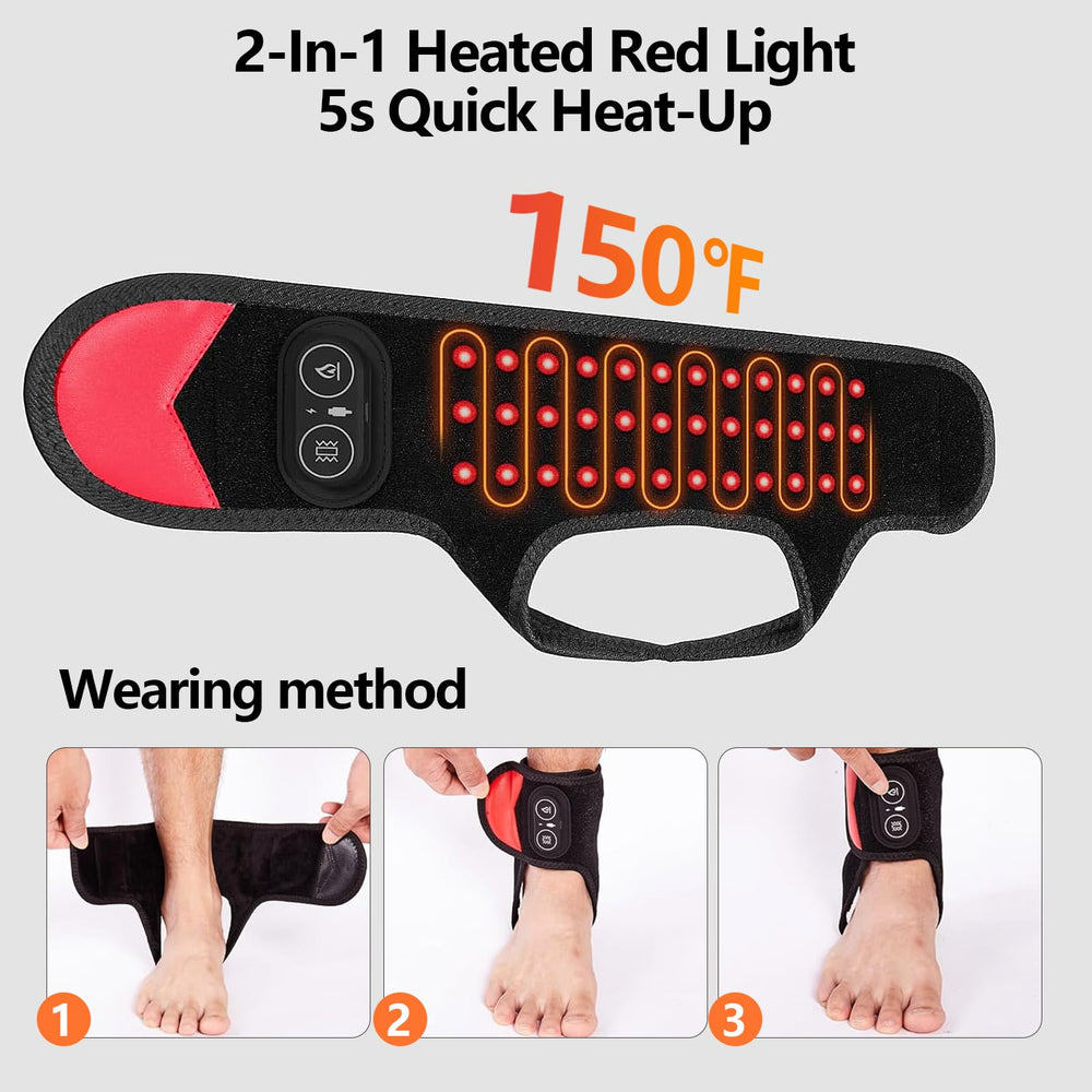 ZMHWANY ankle massager 3000mAh battery enables cordless use anywhere.