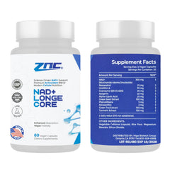 ZNC 10-in-1 NAD supplement in an active lifestyle context for energy